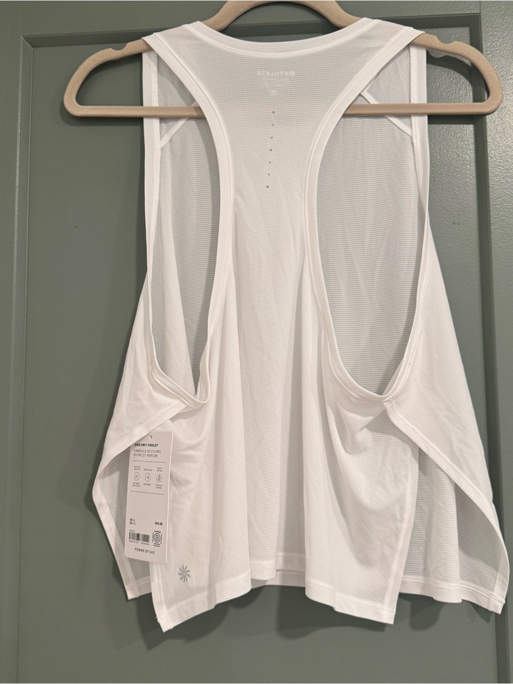 Athleta Grid Knit Singlet Tank - New with Tags - Size XL - Picture 3 of 7